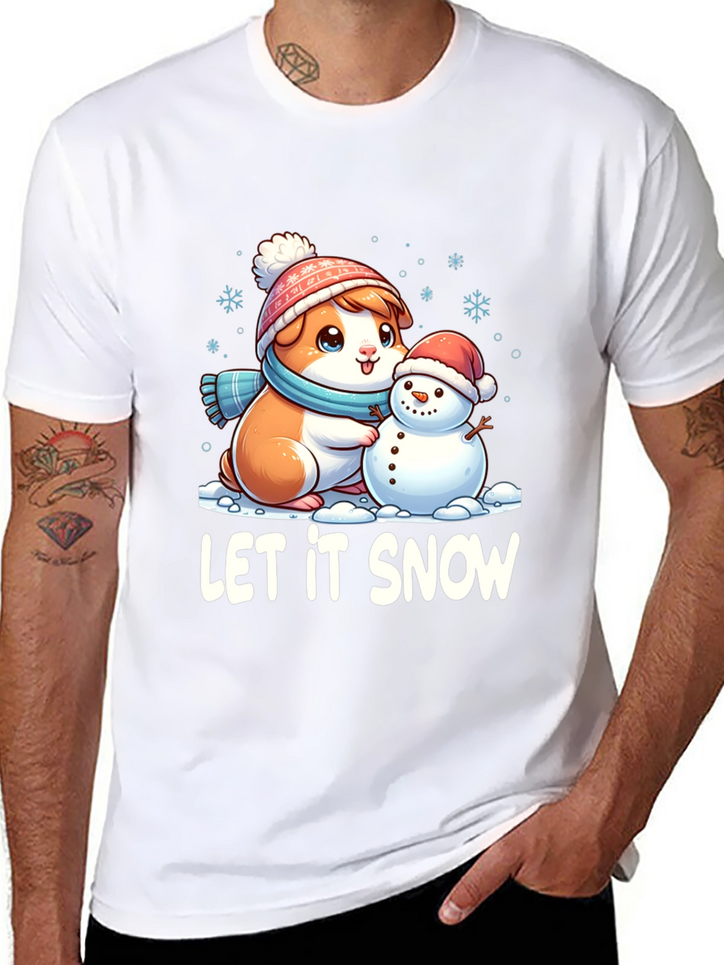 Let It Snow Guinea Pig T-Shirt