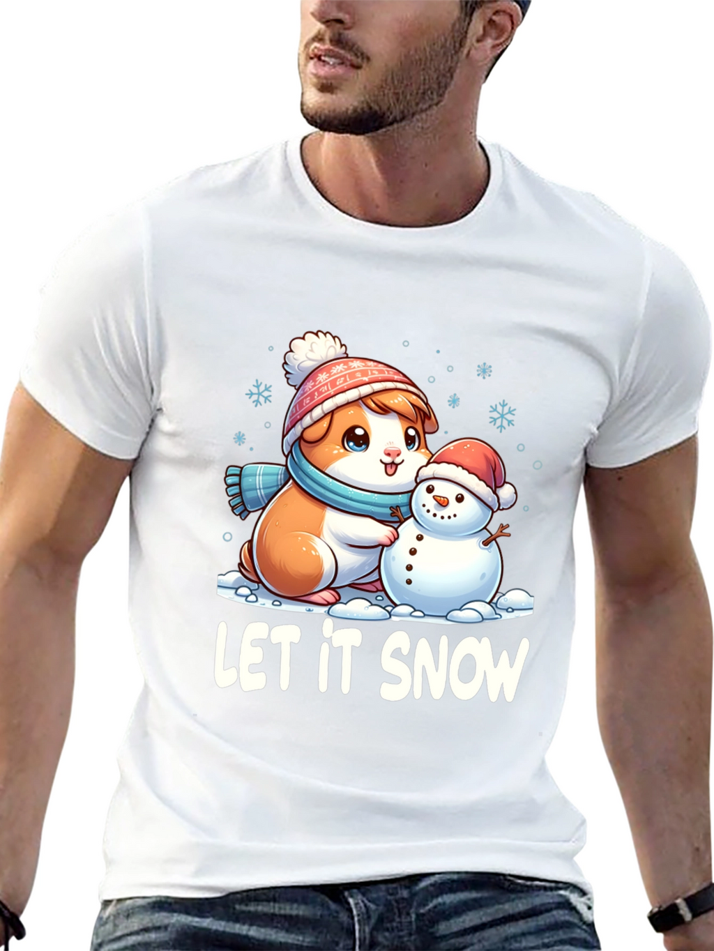 Let It Snow Guinea Pig T-Shirt