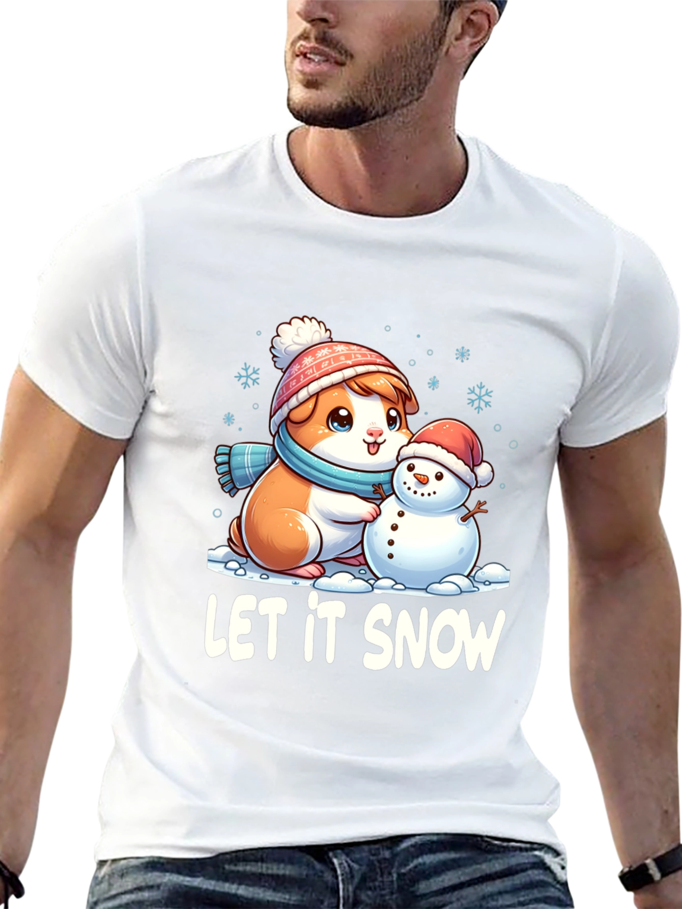 Let It Snow Guinea Pig T-Shirt