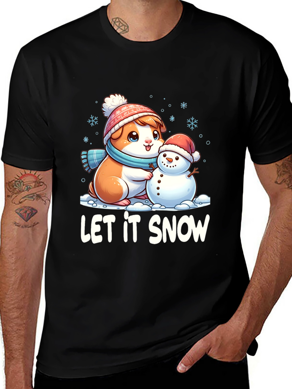 Let It Snow Guinea Pig T-Shirt
