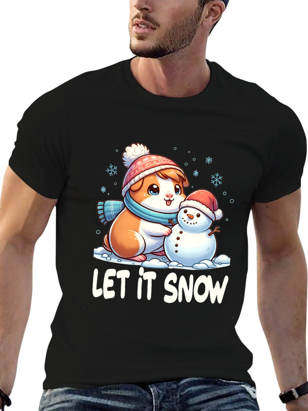 Let It Snow Guinea Pig T-Shirt
