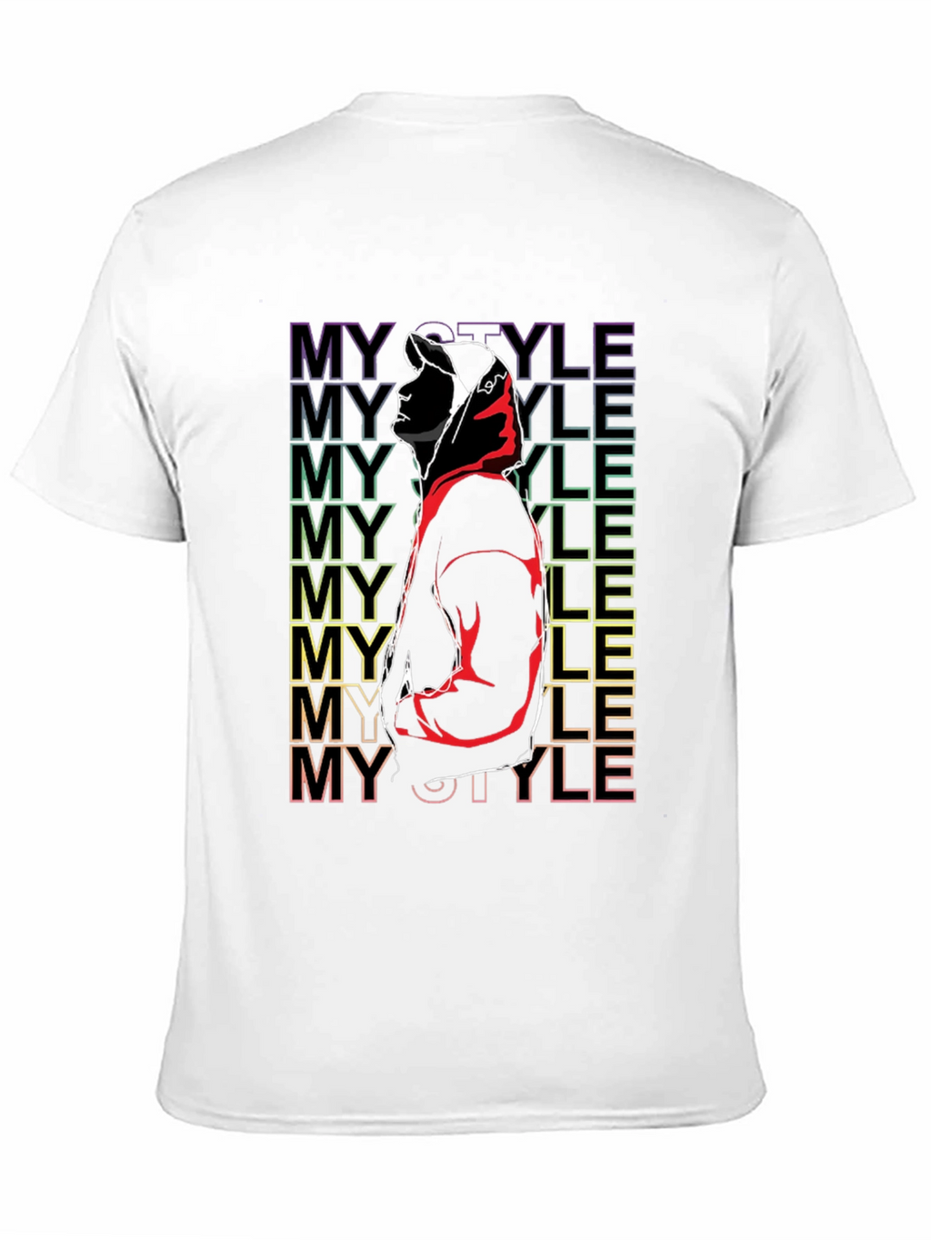 My Style Graphic Print Black T-Shirt