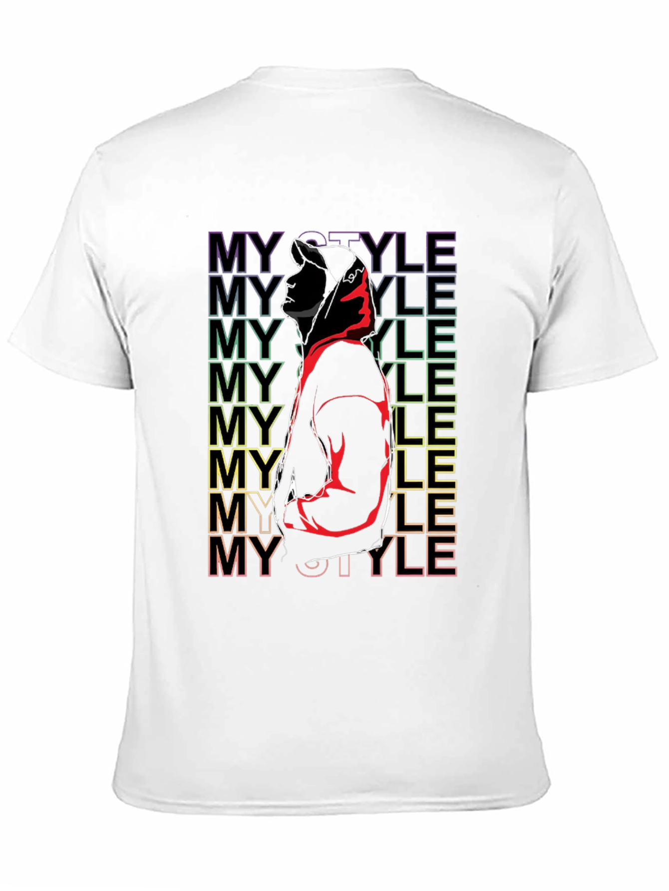 My Style Graphic Print Black T-Shirt