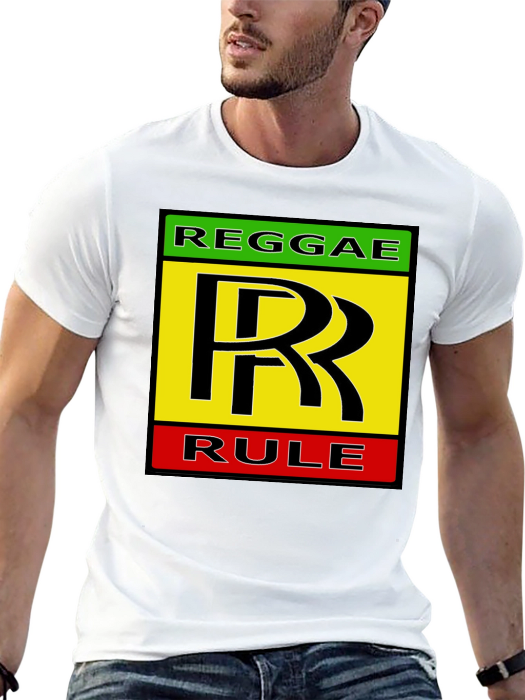 Reggae Rule Graphic Tee - Black