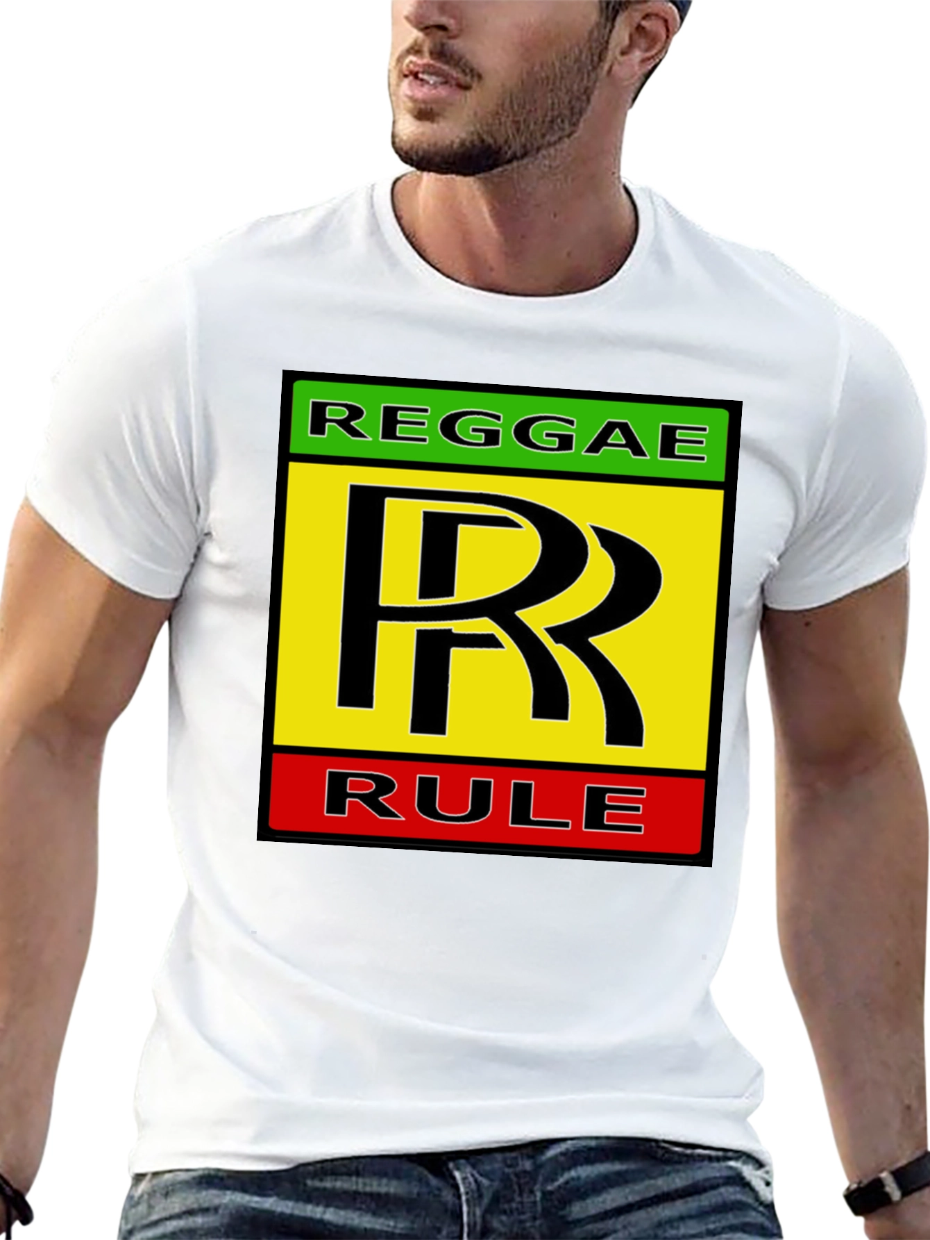 Reggae Rule Graphic Tee - Black
