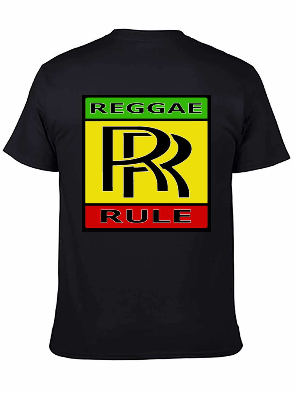 Reggae Rule Graphic Tee - Black