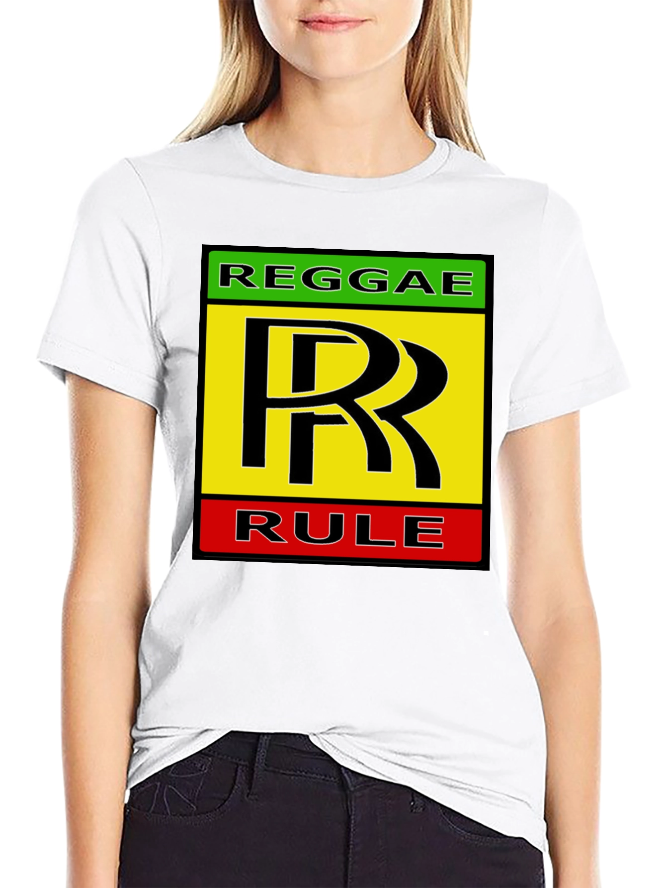 Reggae Rule Graphic Tee - Black