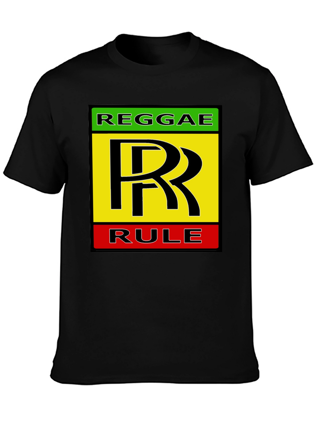 Reggae Rule Graphic Tee - Black