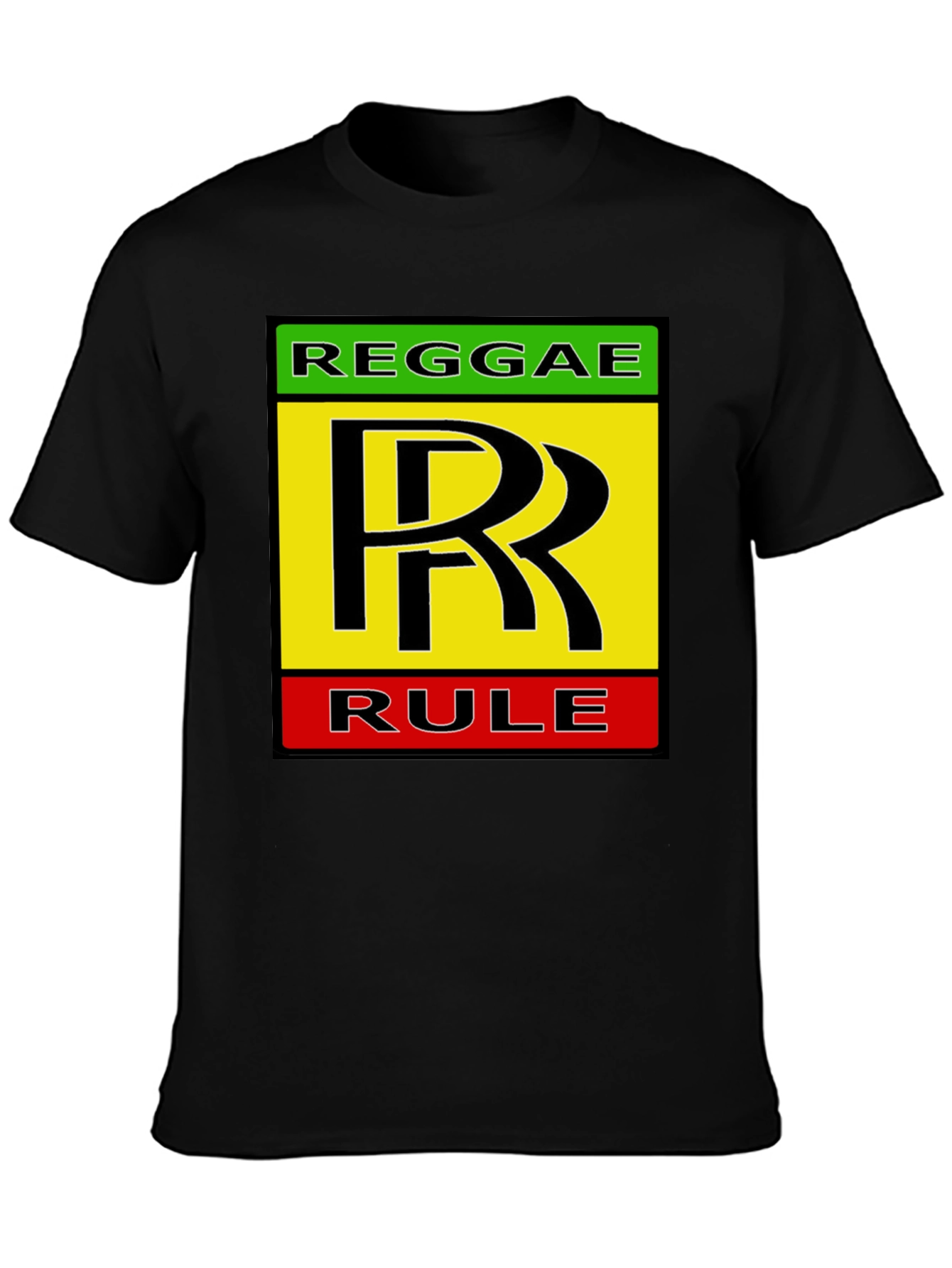 Reggae Rule Graphic Tee - Black