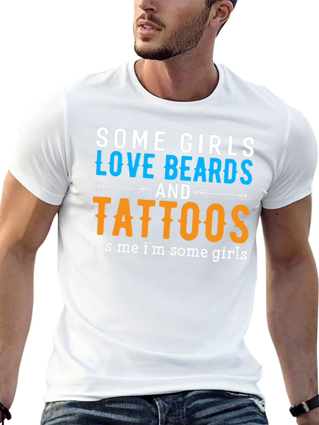 Some Girls Love Beards and Tattoos Black T-Shirt