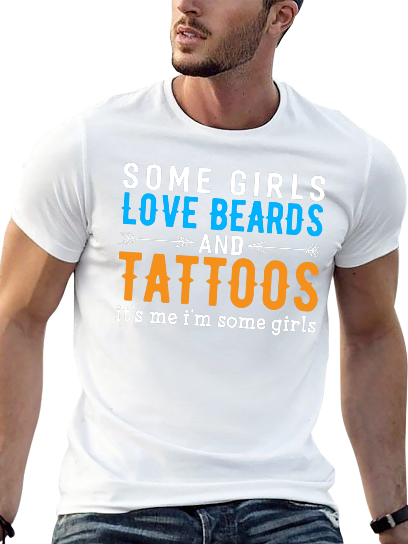 Some Girls Love Beards and Tattoos Black T-Shirt