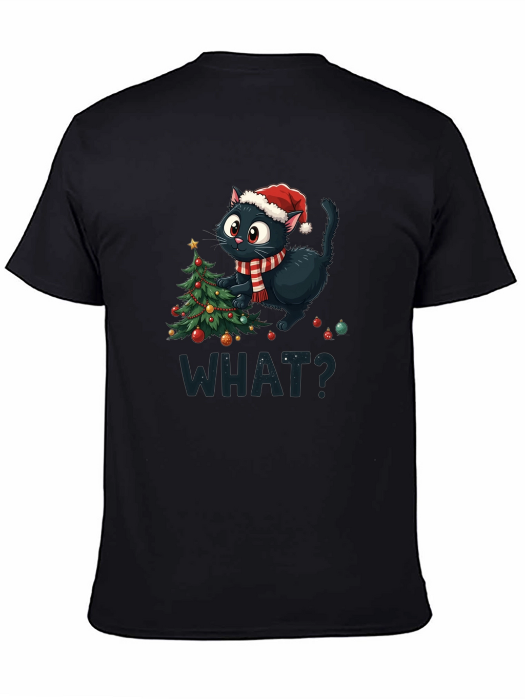 Christmas Cat T-Shirt - What?