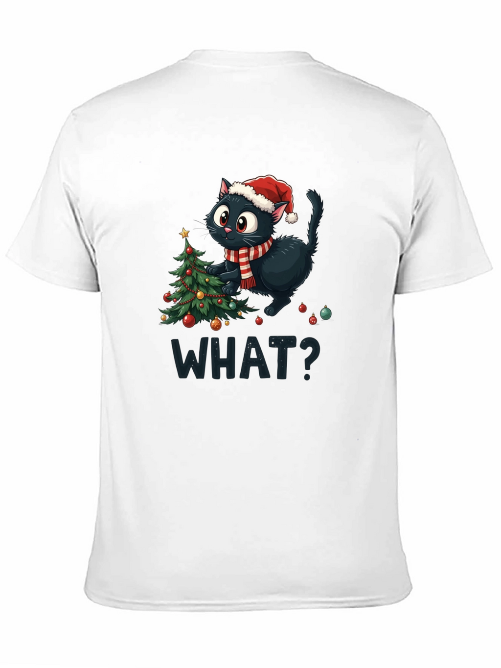 Christmas Cat T-Shirt - What?