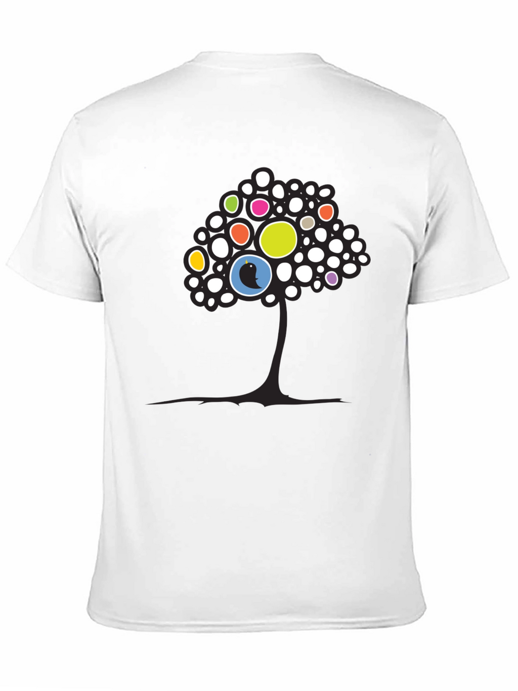 Abstract Tree Graphic Tee - Black Unisex T-Shirt