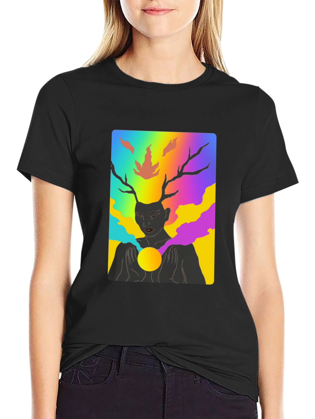 Colorful Psychedelic Deer T-Shirt