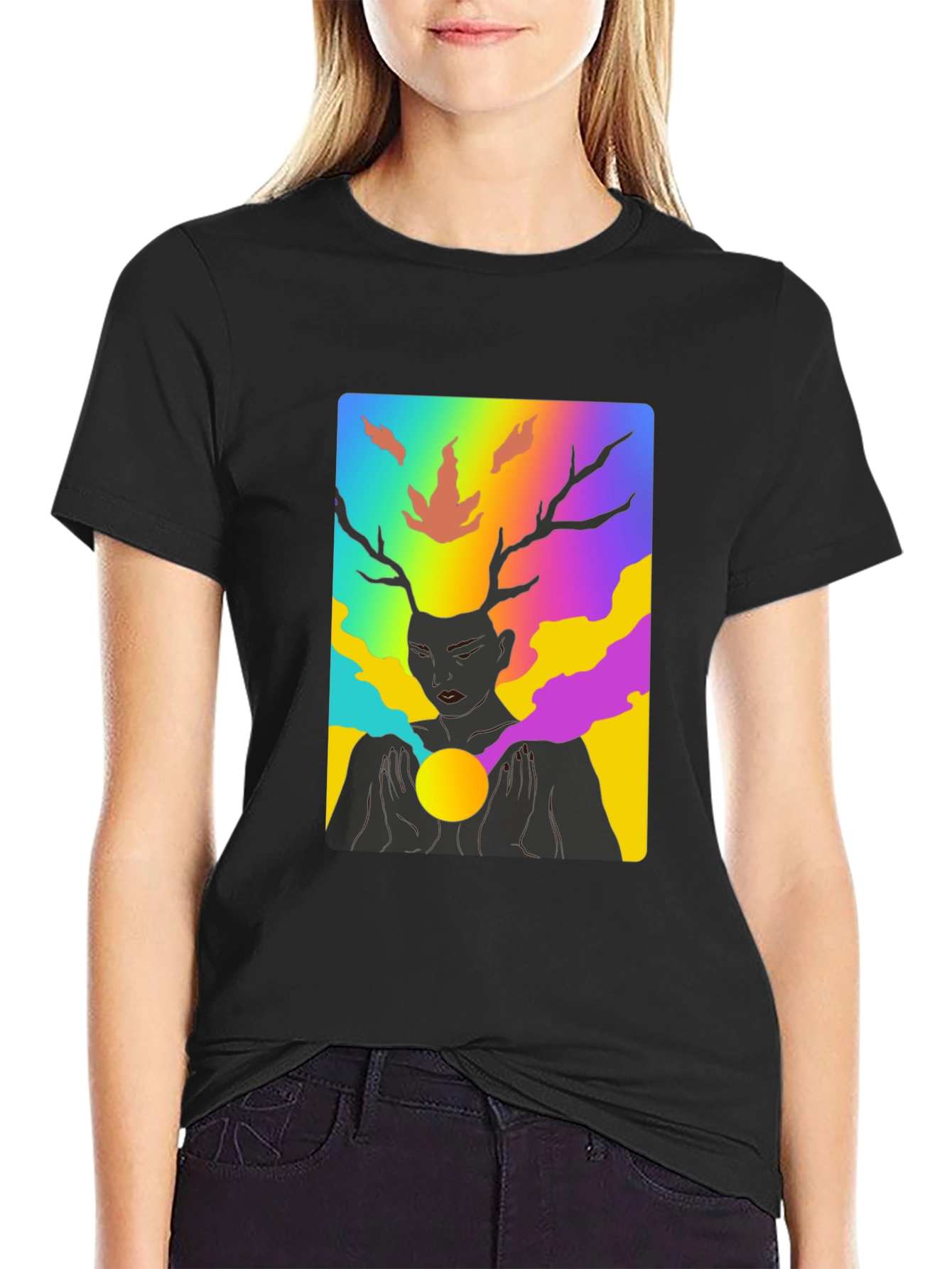Colorful Psychedelic Deer T-Shirt