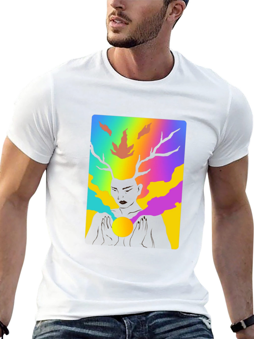 Colorful Psychedelic Deer T-Shirt