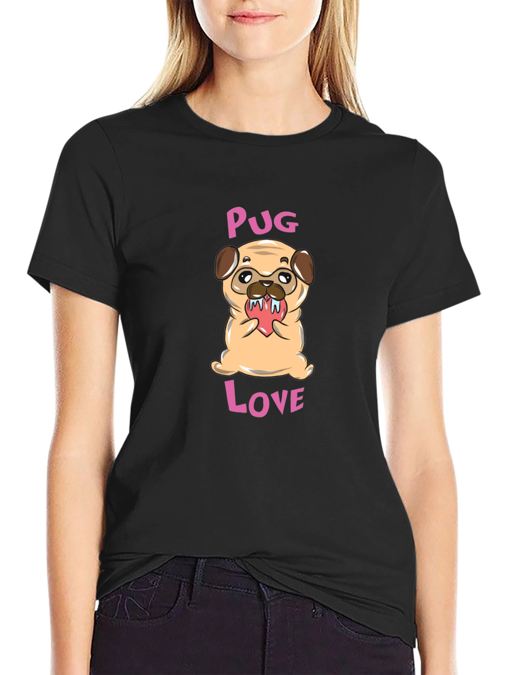 Pug Love Graphic T-Shirt