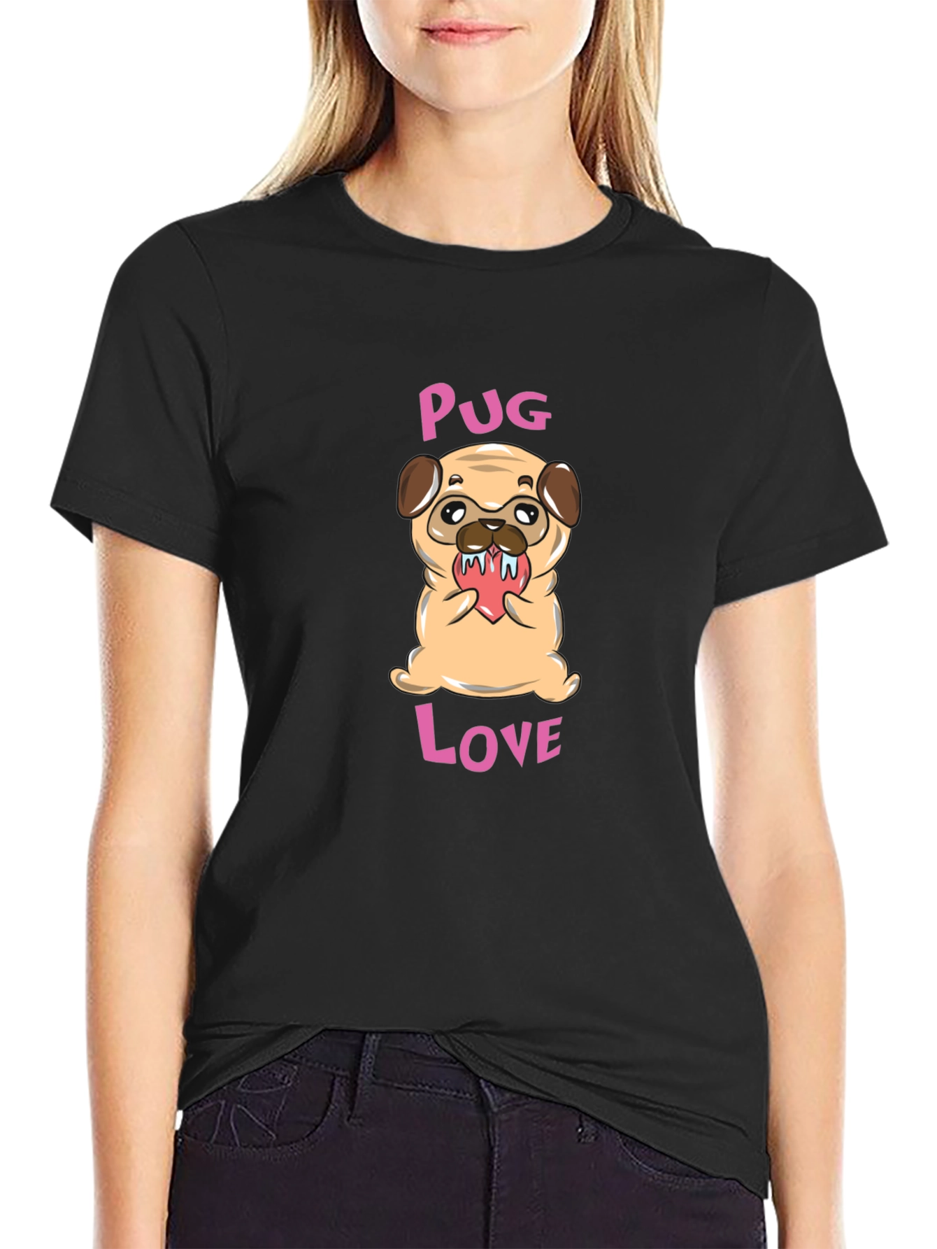 Pug Love Graphic T-Shirt