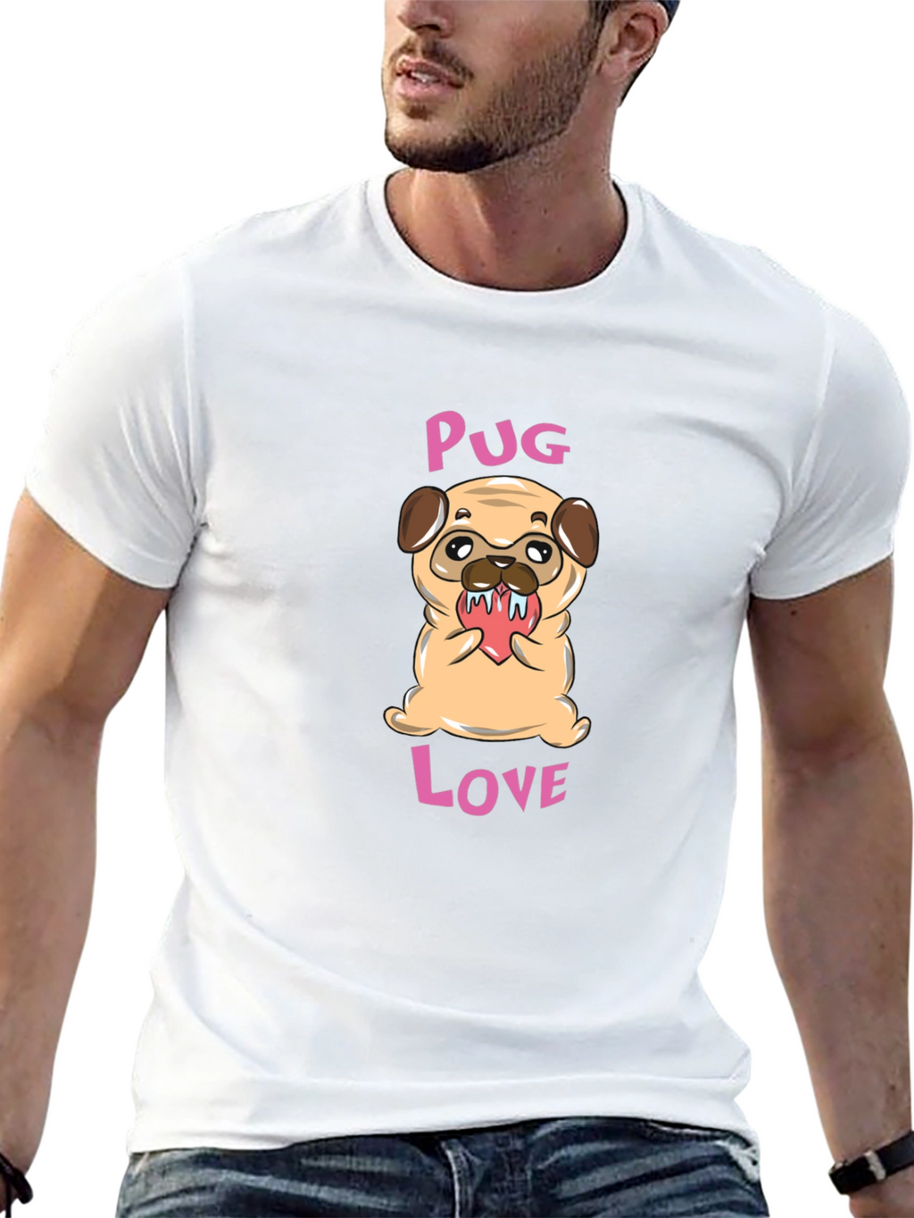 Pug Love Graphic T-Shirt