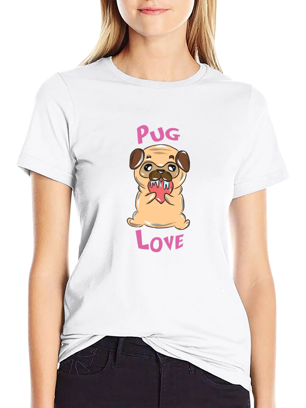 Pug Love Graphic T-Shirt