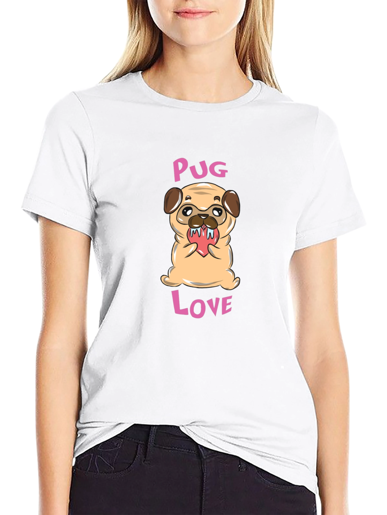 Pug Love Graphic T-Shirt