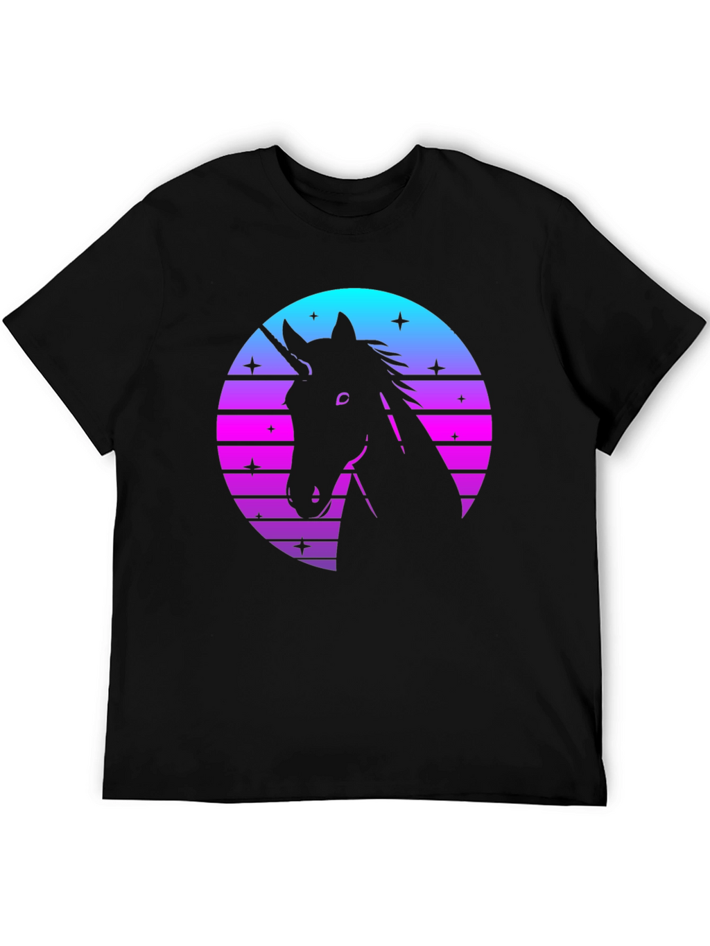 Retro Unicorn Silhouette T-Shirt