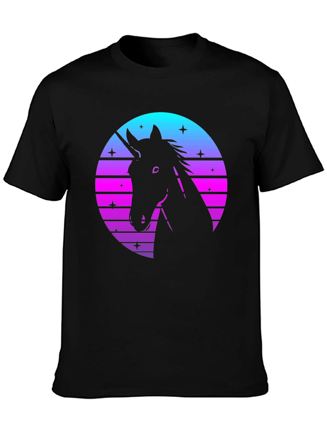 Retro Unicorn Silhouette T-Shirt