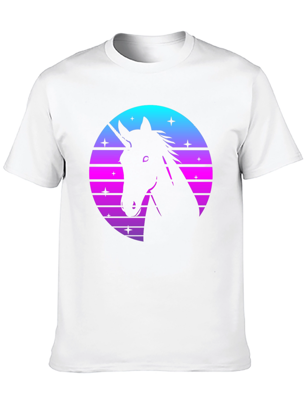 Retro Unicorn Silhouette T-Shirt