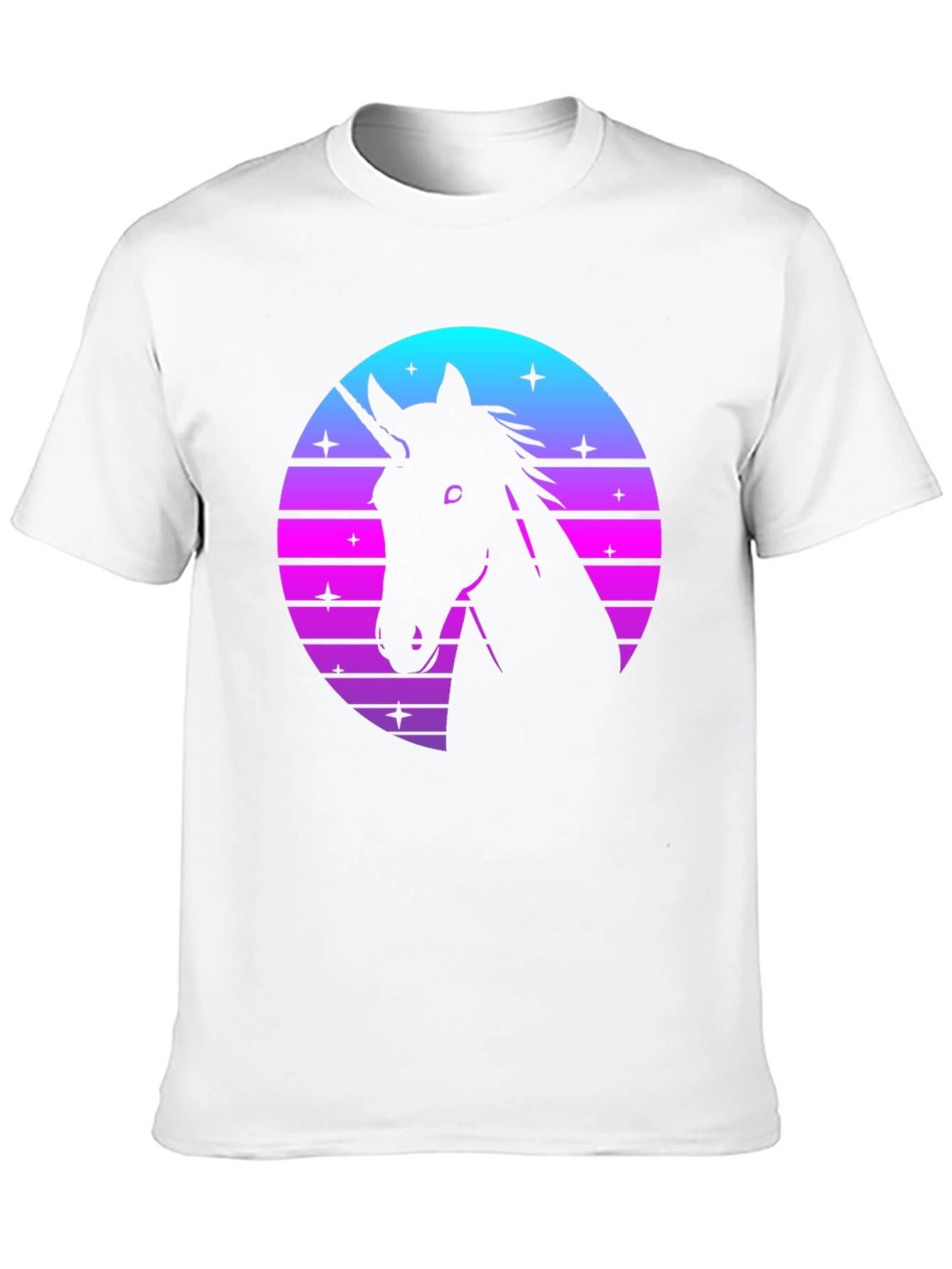 Retro Unicorn Silhouette T-Shirt