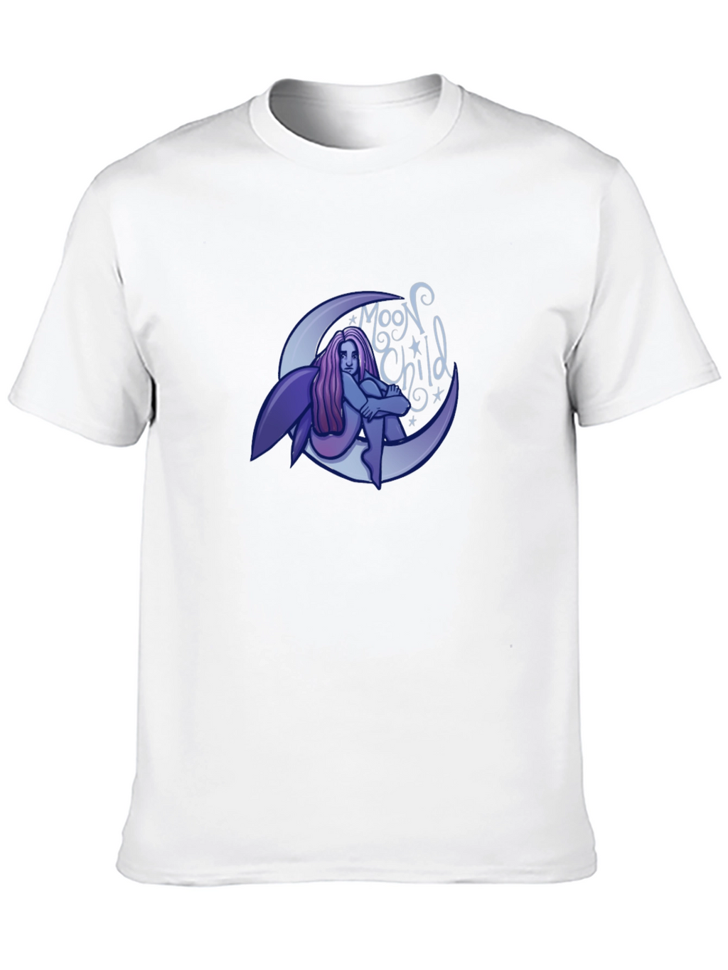 Moon Child Graphic T-Shirt - Black