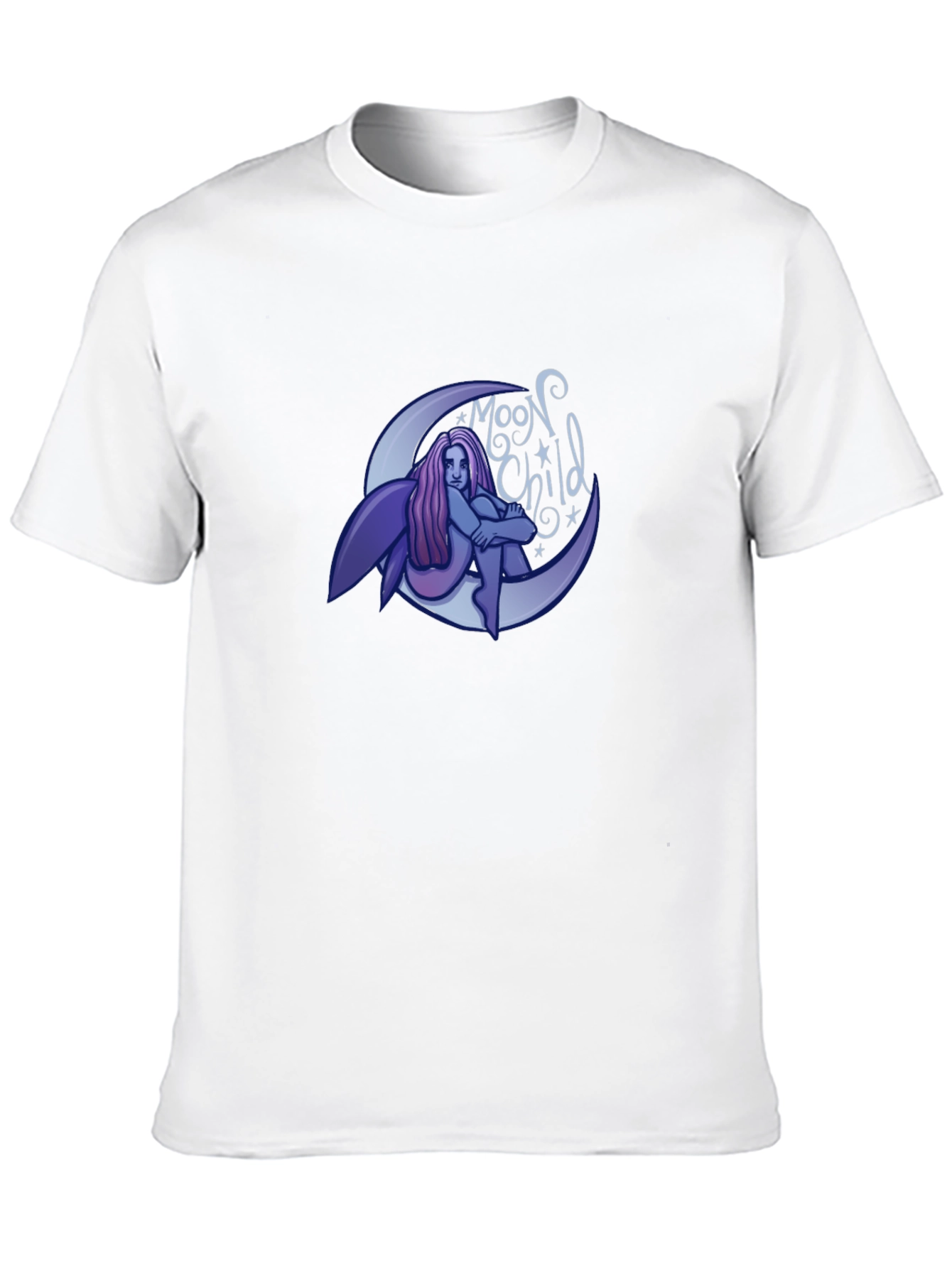 Moon Child Graphic T-Shirt - Black
