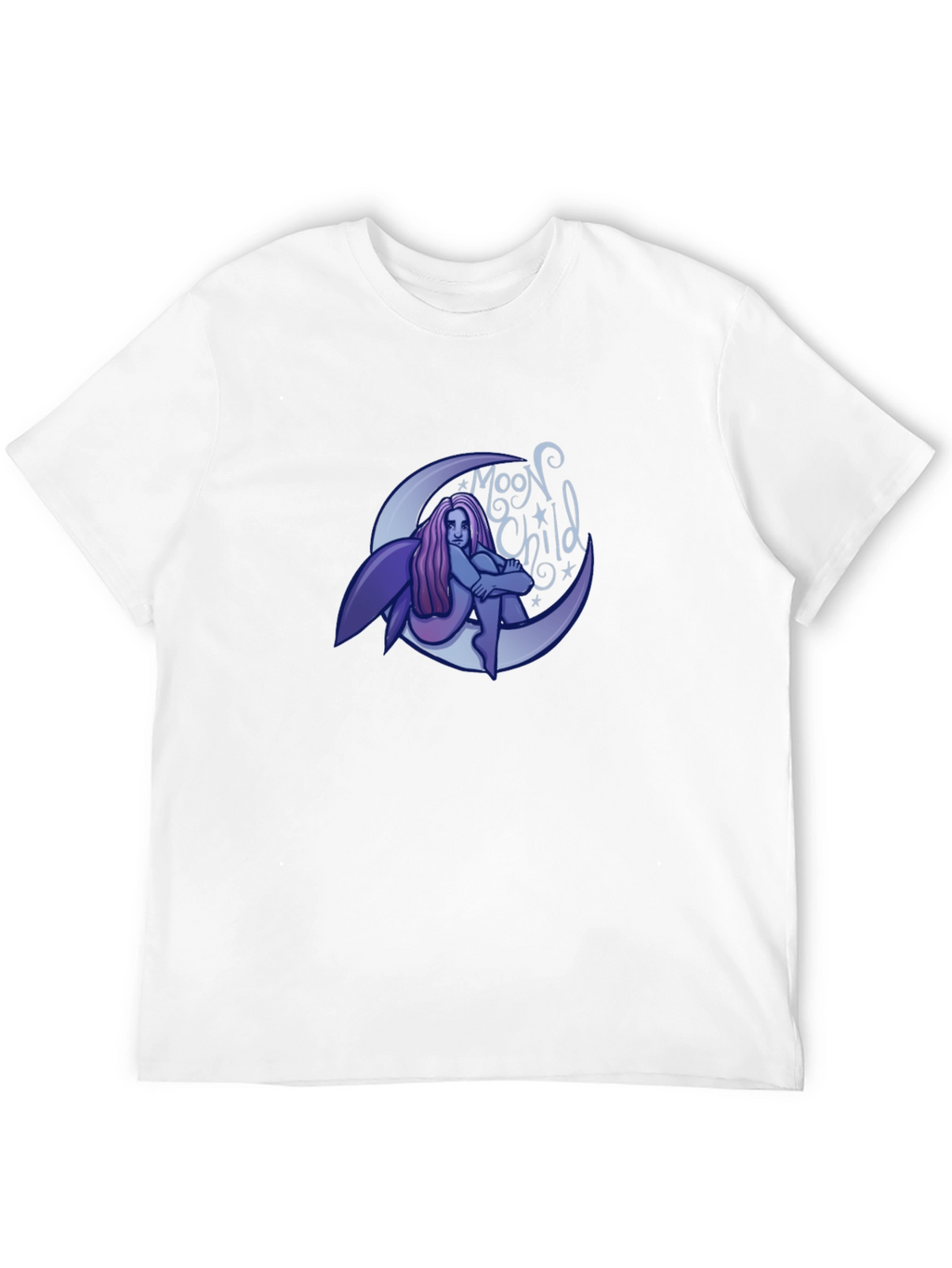 Moon Child Graphic T-Shirt - Black