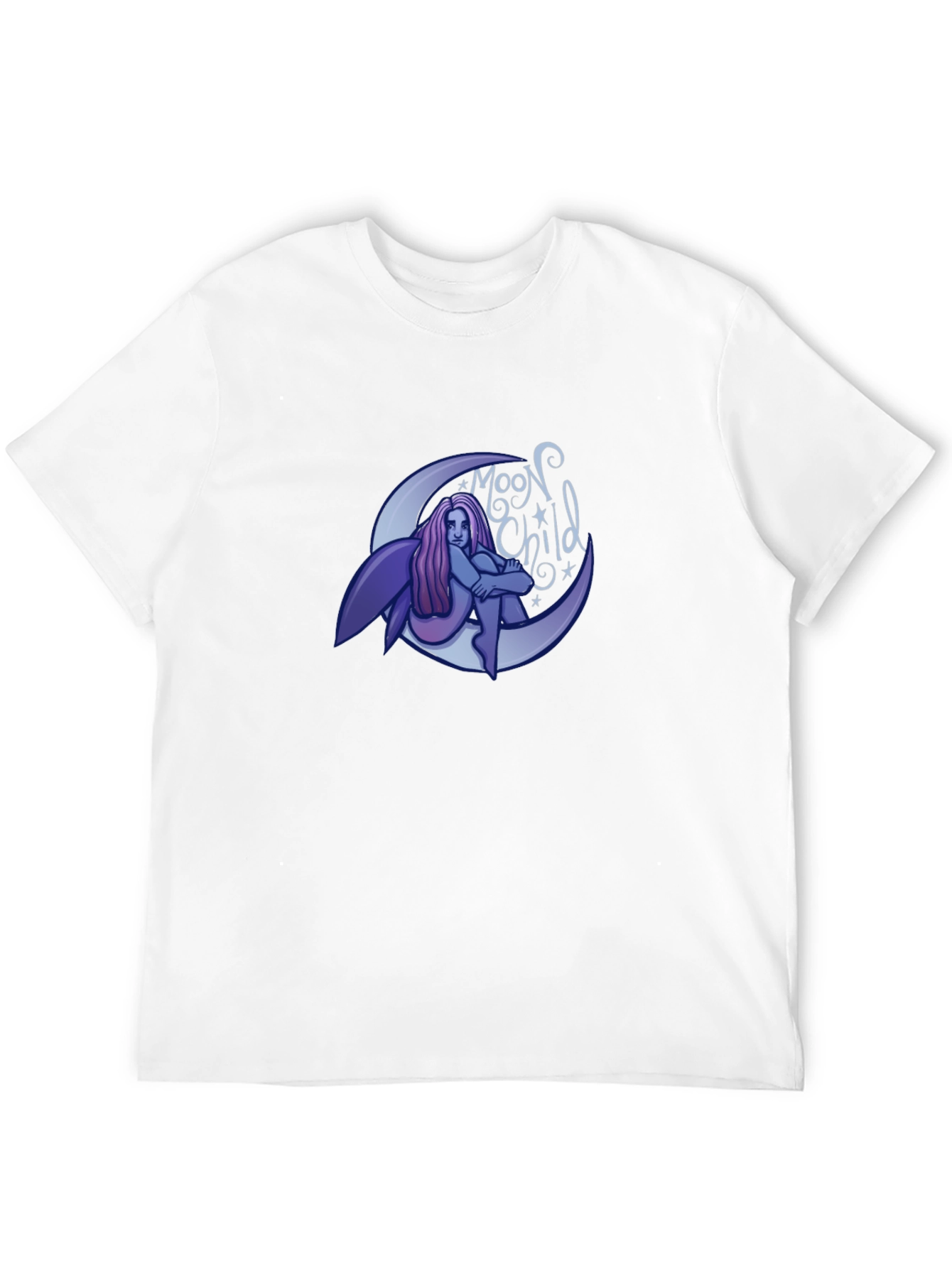 Moon Child Graphic T-Shirt - Black