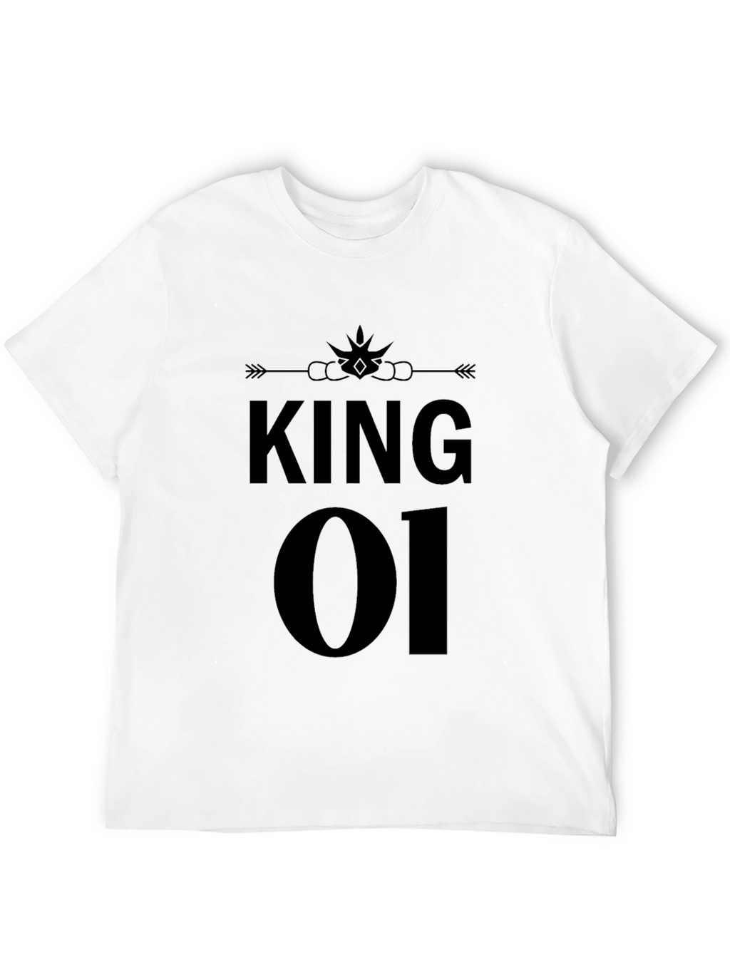 King 01 Black Graphic T-Shirt