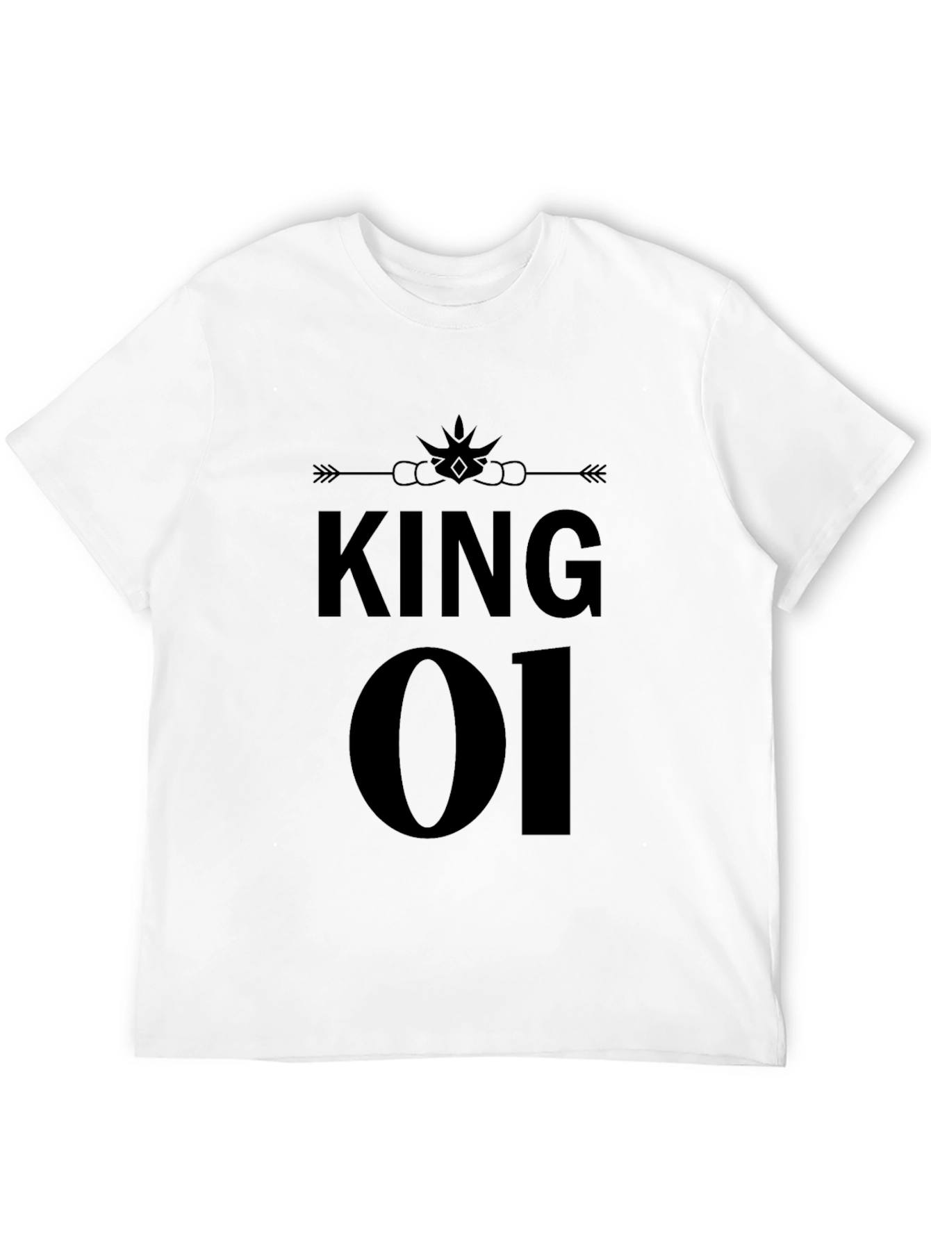 King 01 Black Graphic T-Shirt