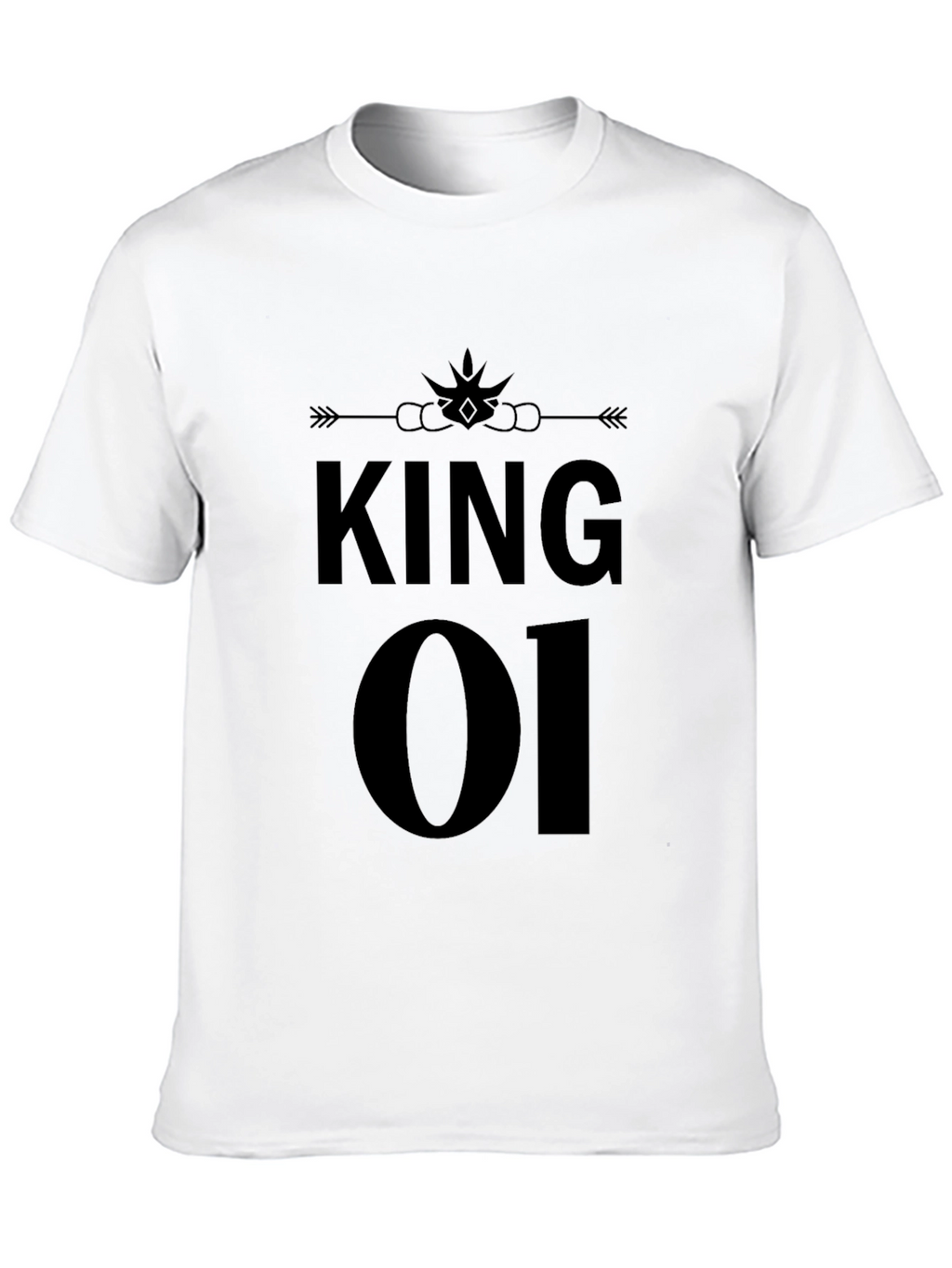 King 01 Black Graphic T-Shirt