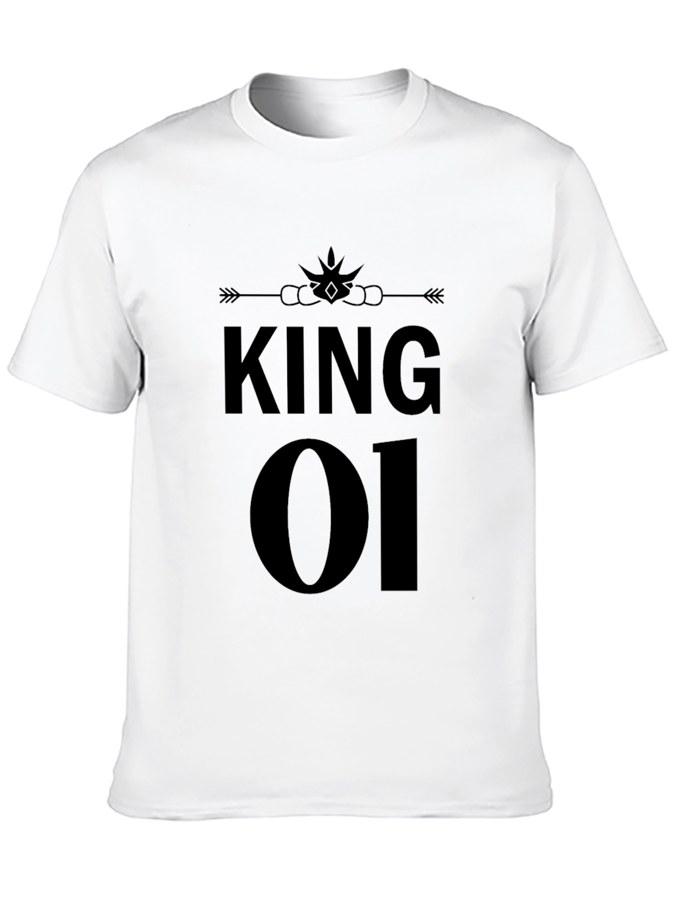 King 01 Black Graphic T-Shirt