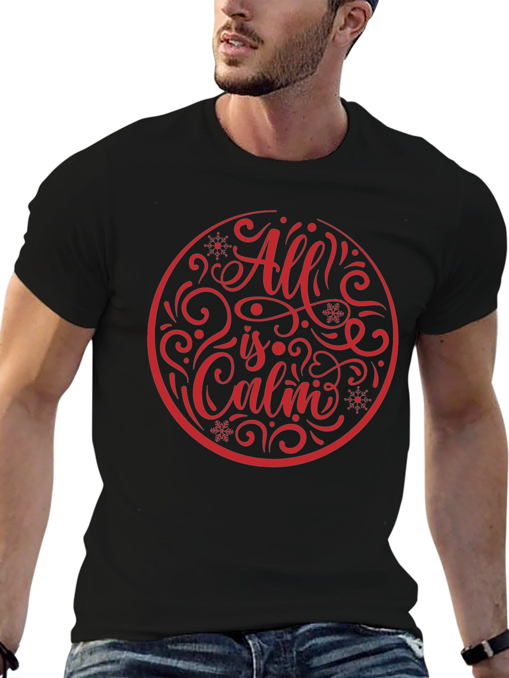 All is Calm Crew Neck T-Shirt