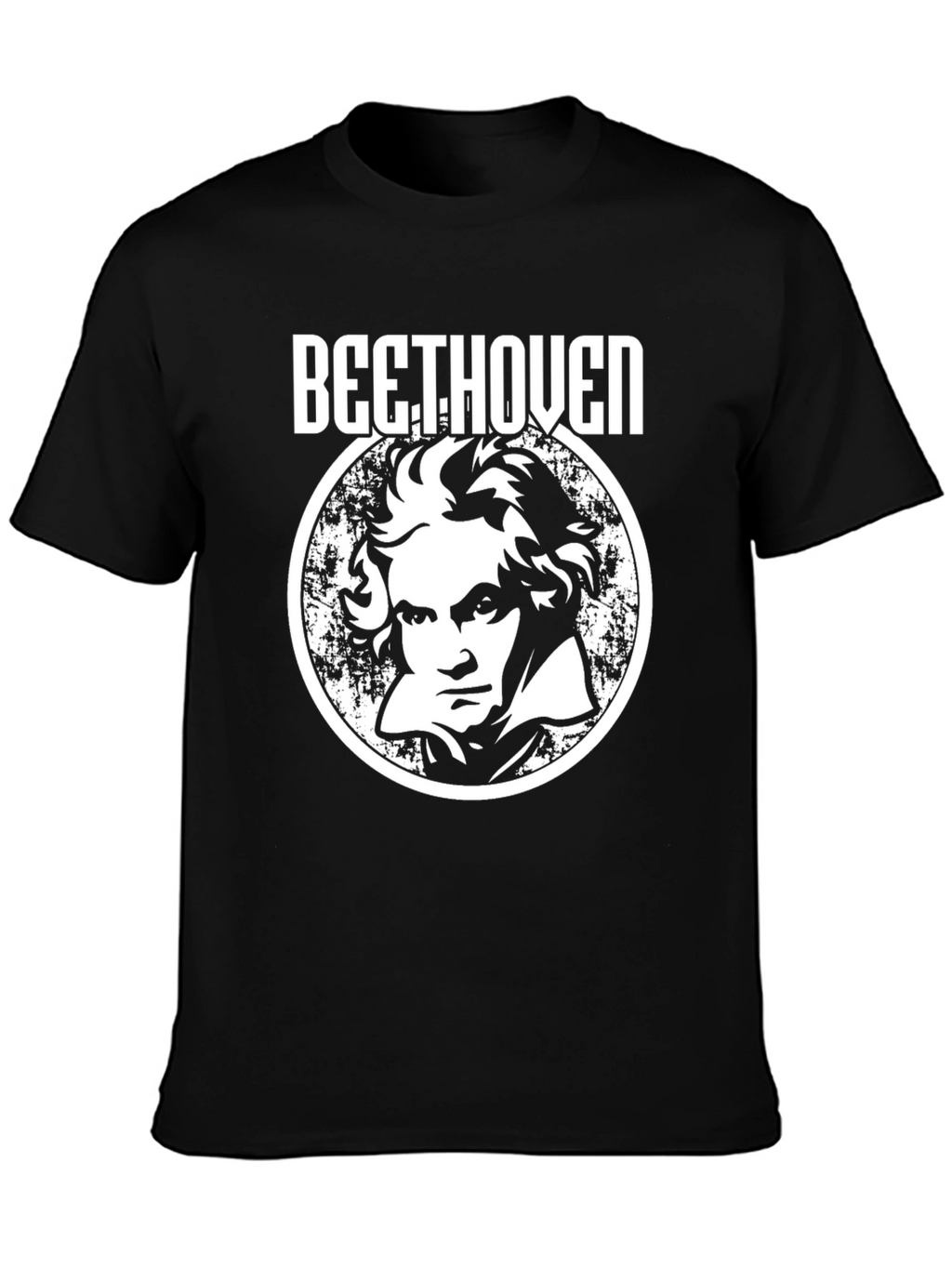 Beethoven Portrait Graphic T-Shirt - Classic Composer Tee