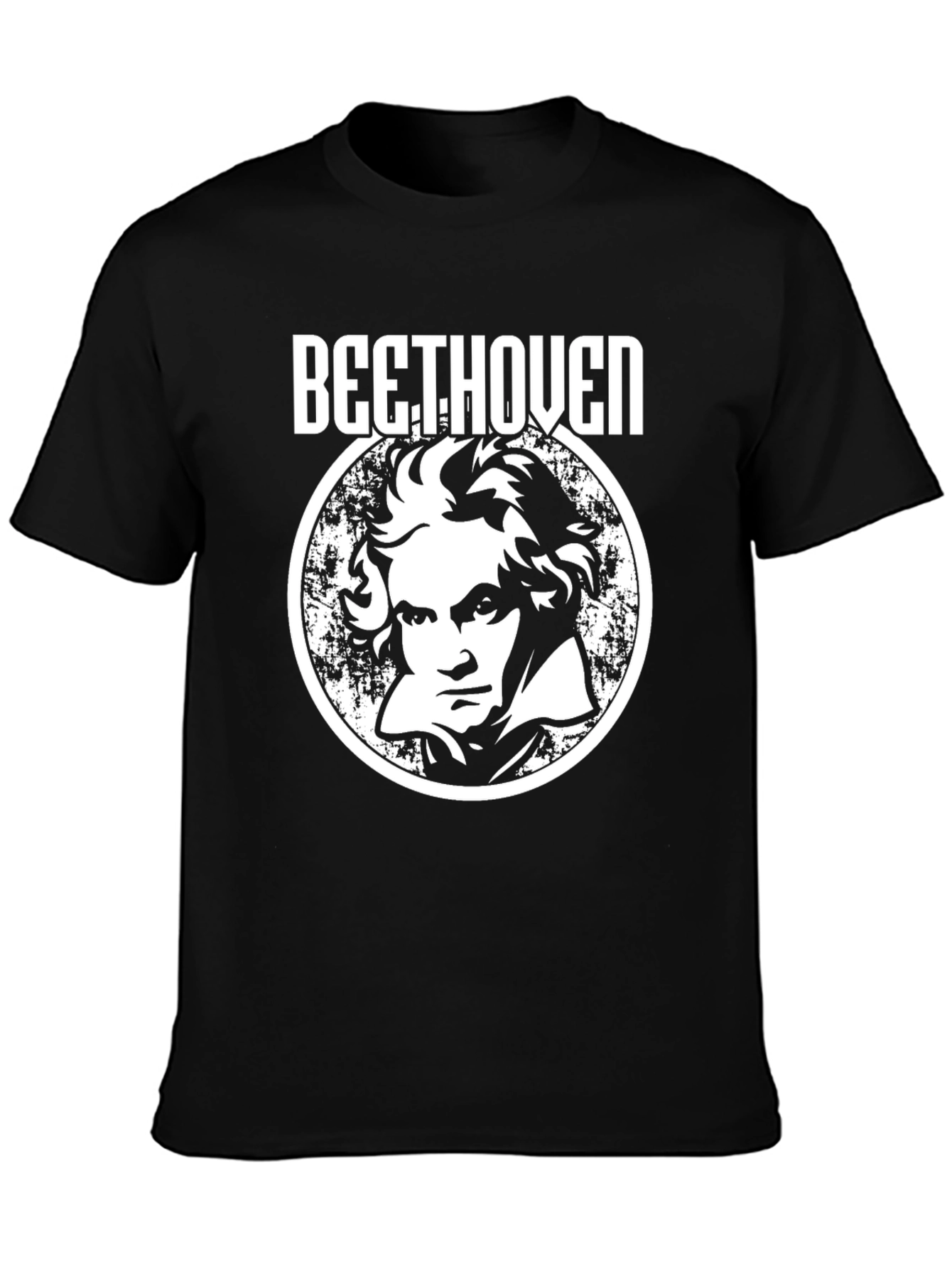 Beethoven Portrait Graphic T-Shirt - Classic Composer Tee