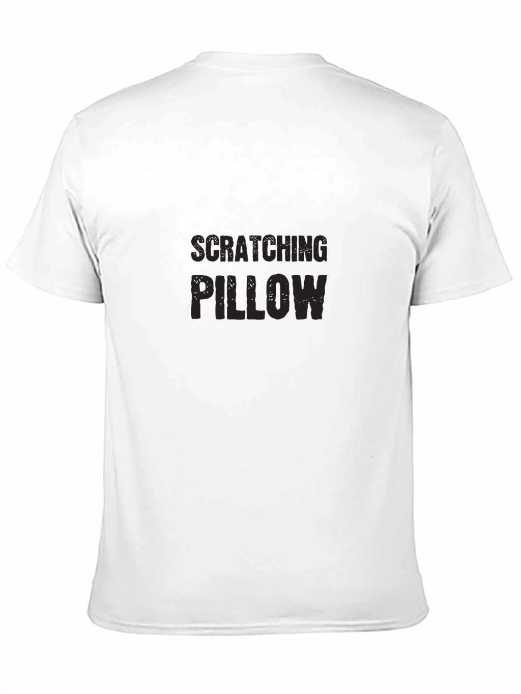 Scratching Pillow Black T-Shirt