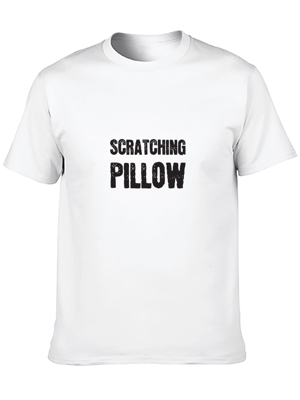 Scratching Pillow Black T-Shirt