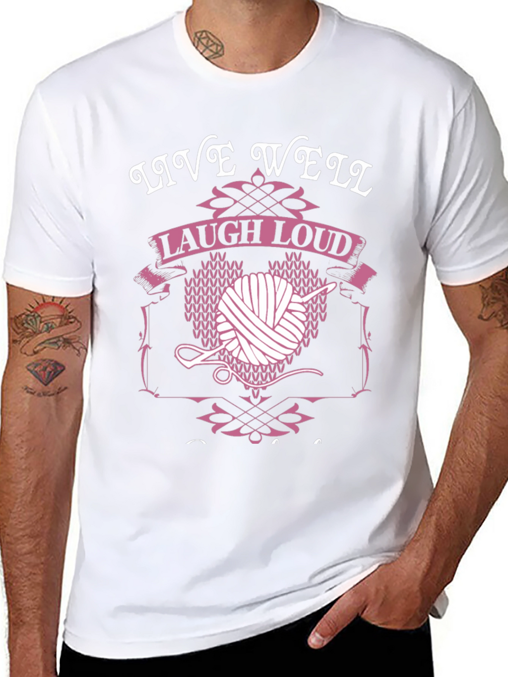 Live Well Laugh Loud Knit T-Shirt
