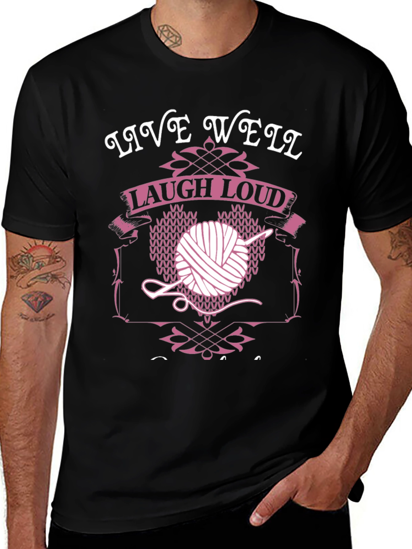 Live Well Laugh Loud Knit T-Shirt