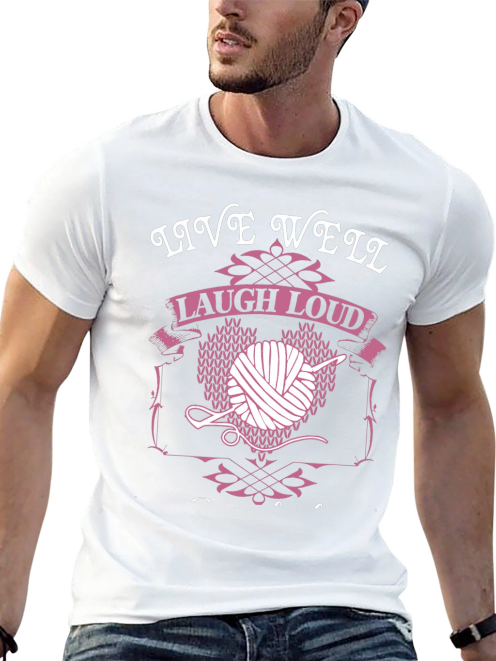 Live Well Laugh Loud Knit T-Shirt