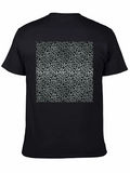 Leopard Print Mens Black T-Shirt