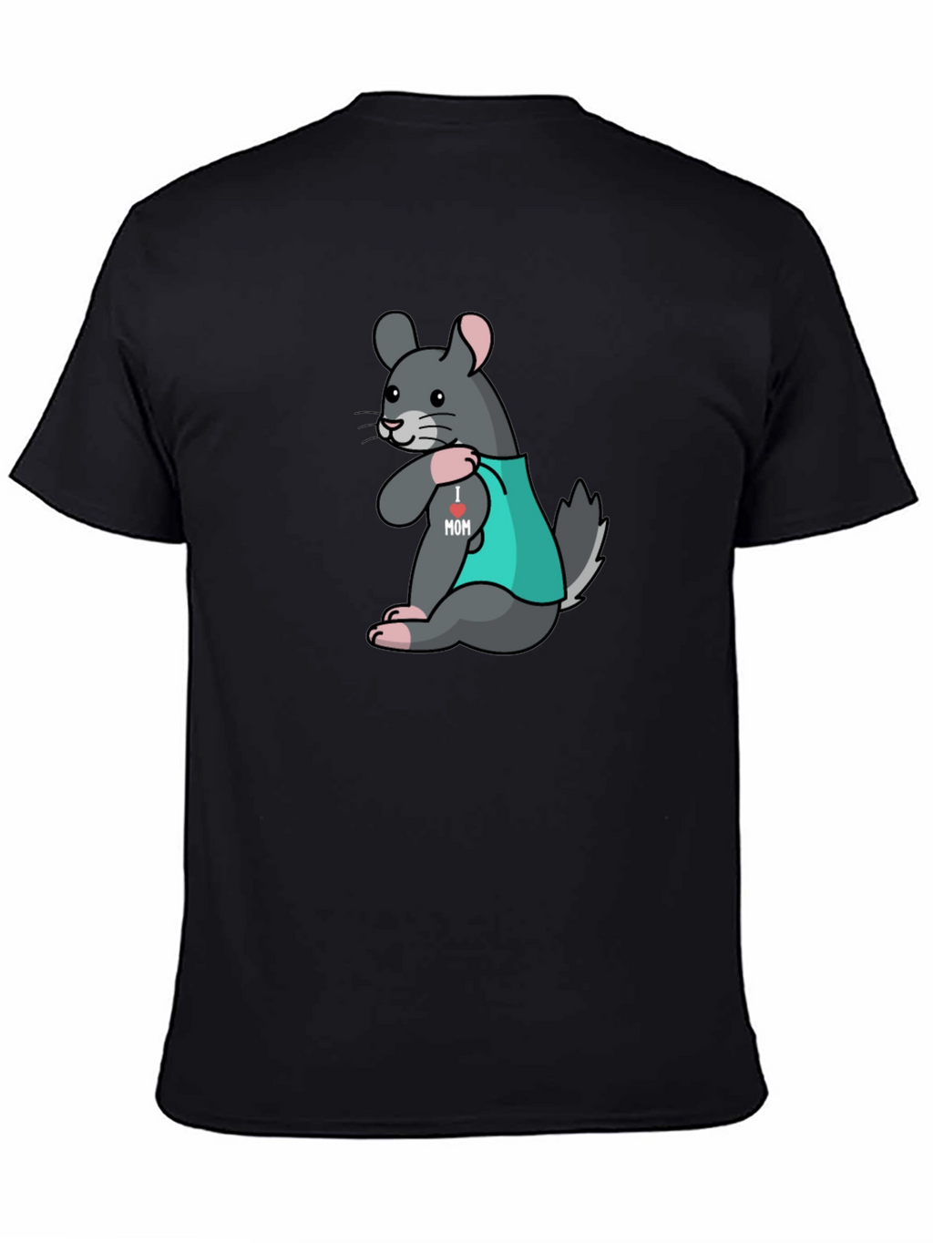 Chinchilla I Heart Mom Tattoo T-Shirt