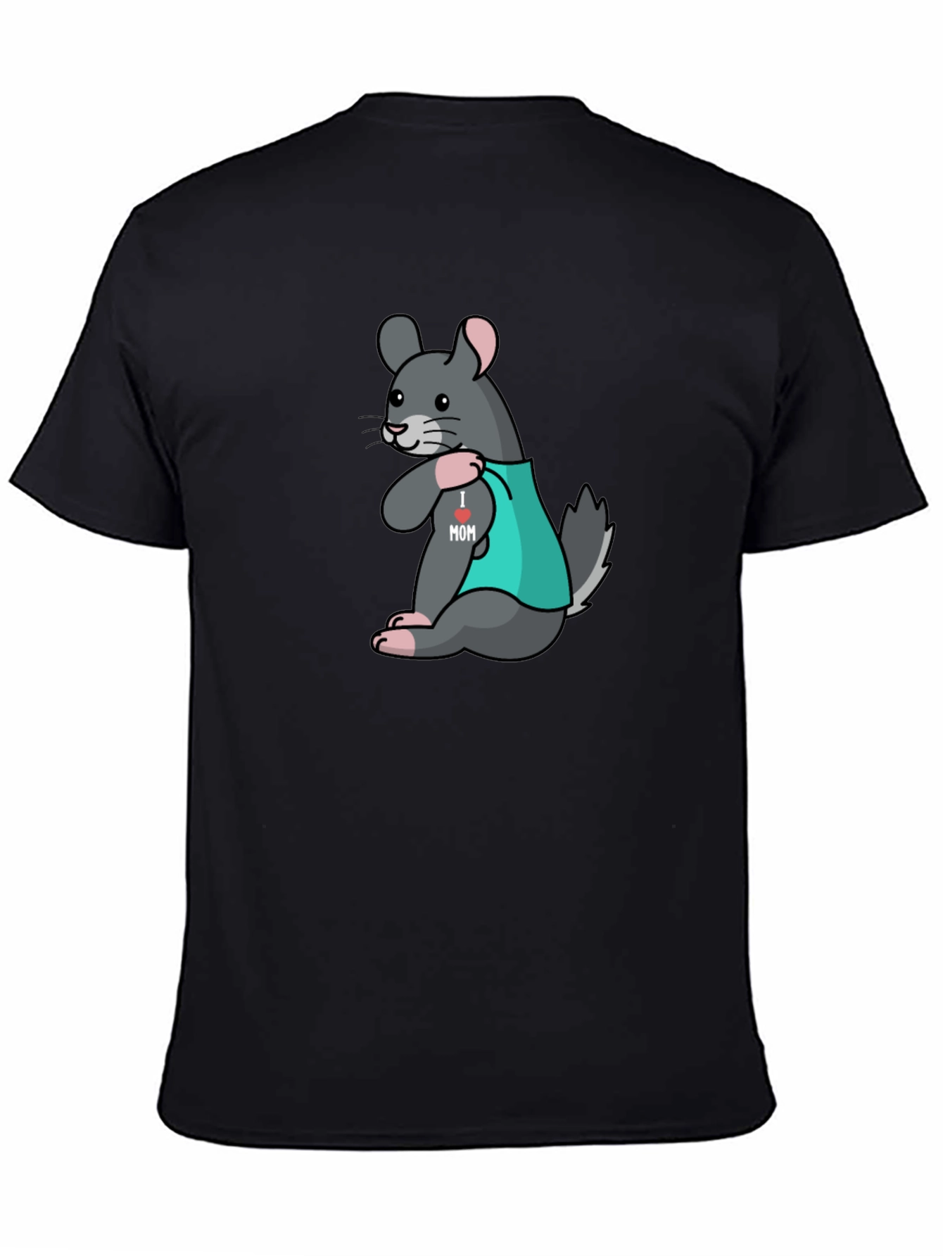Chinchilla I Heart Mom Tattoo T-Shirt