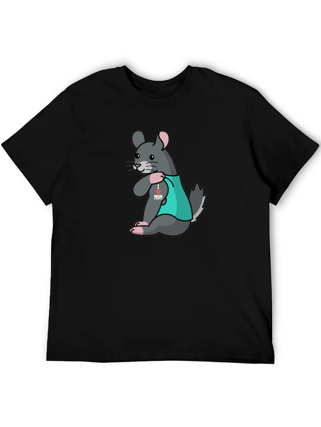 Chinchilla I Heart Mom Tattoo T-Shirt